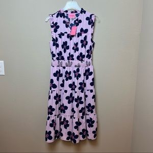 Kate Spade | Grand Flora Smocked Waist Dress in Mirage Pink